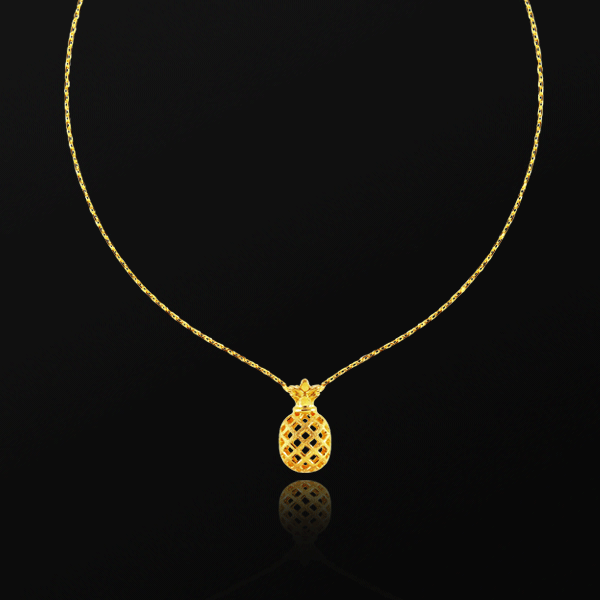 夏日黃金鳳梨項(xiàng)鏈